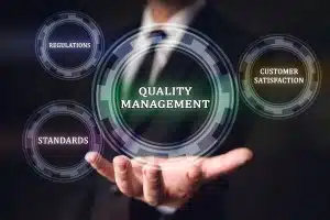 Qualitätsmanagement, Standards, Zufriedenheit, Vorschriften Konzept